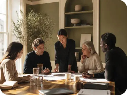Enterprise team collaborating